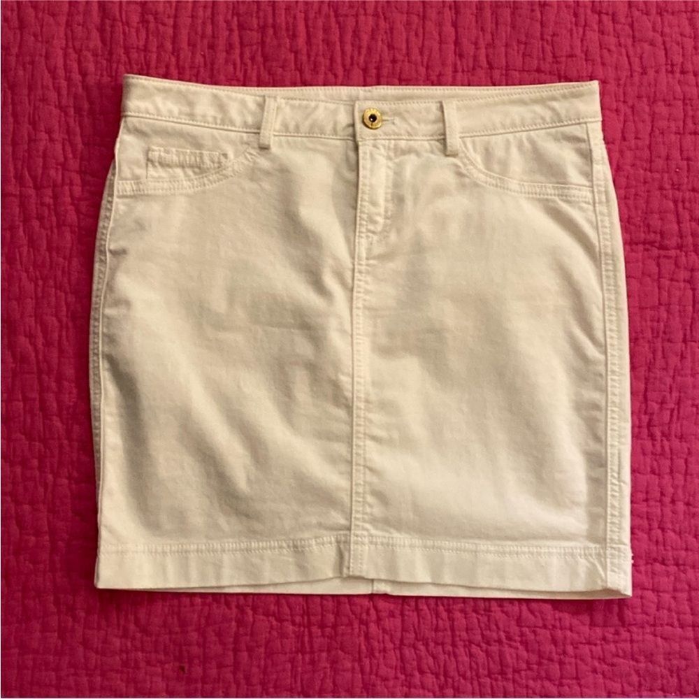 Robert Rodriguez Cream Mini Skirt, US6